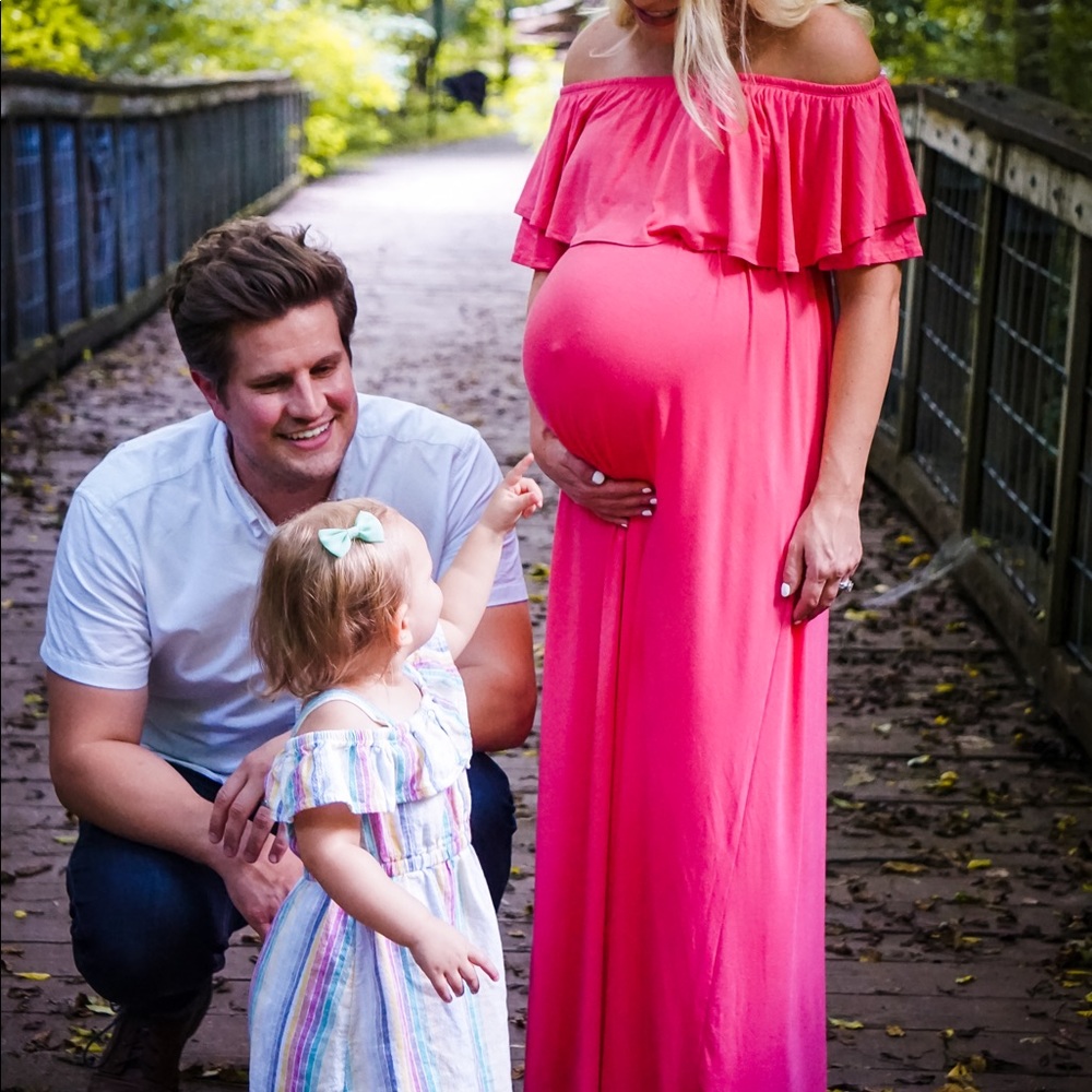 Pink Blush Ruffle Maxi Dress - Picture 2 of 5